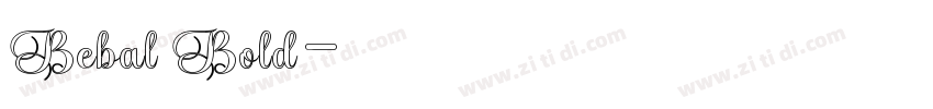 Bebal Bold字体转换